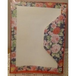 Write Time Floral Print Decorated Stationery 24 Sheets 12 Envelopes Vintage NOS